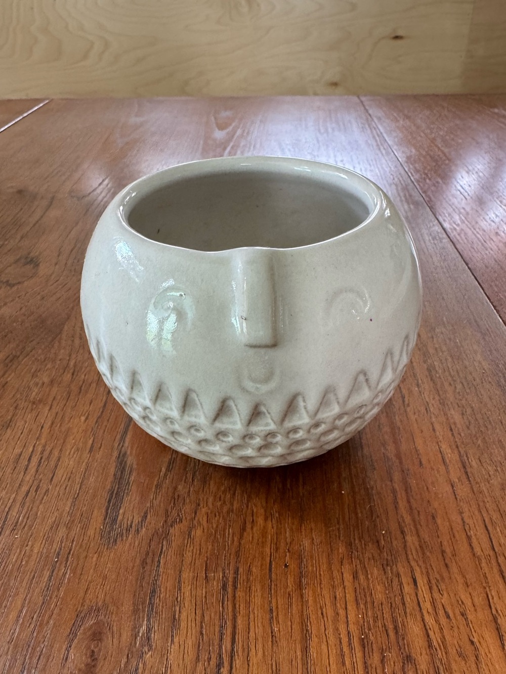 AtelierStella x West Elm Small Glazed Terra Cotta Vase w Face